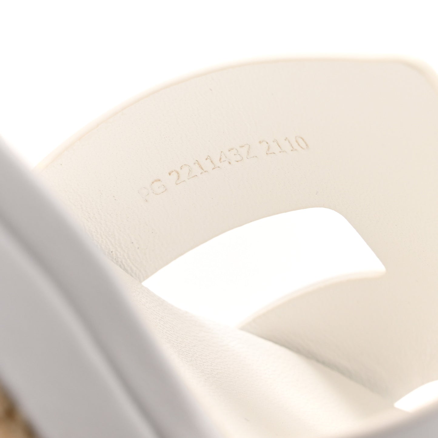 Goatskin Elda Espadrille Wedge Sandals 38 White