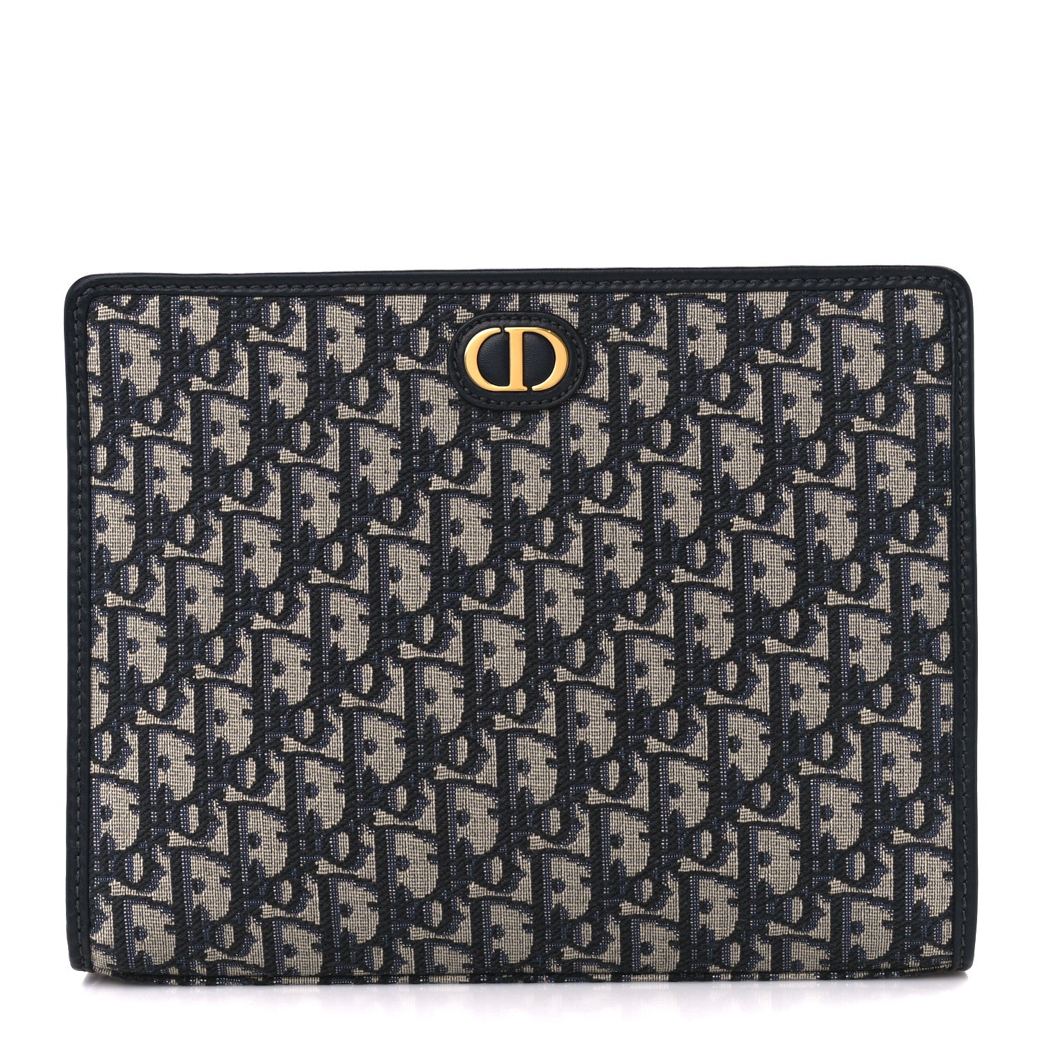Christian Dior Oblique 30 Montaigne Pouch Blue 1 of 9