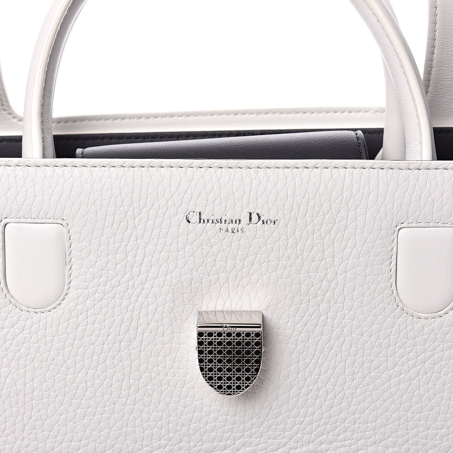 Christian Dior Bullcalf Large Diorever Flap White 6 of 9