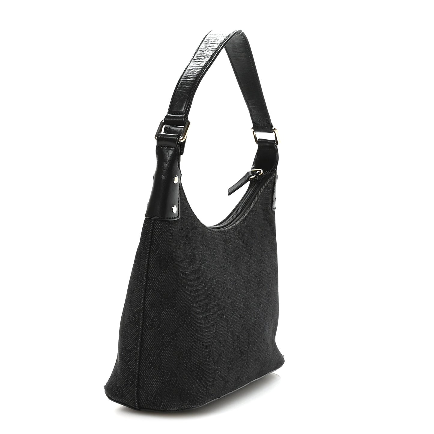 Nylon Monogram Small Hobo Black
