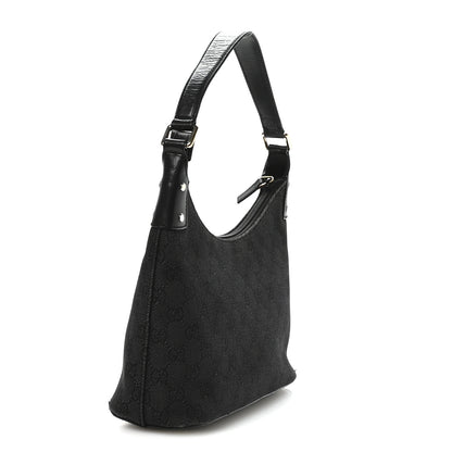Gucci Nylon Monogram Small Hobo Black 3 of 11
