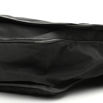 Prada Tessuto Nylon Saffiano Logo Messenger Bag Black 10 of 11