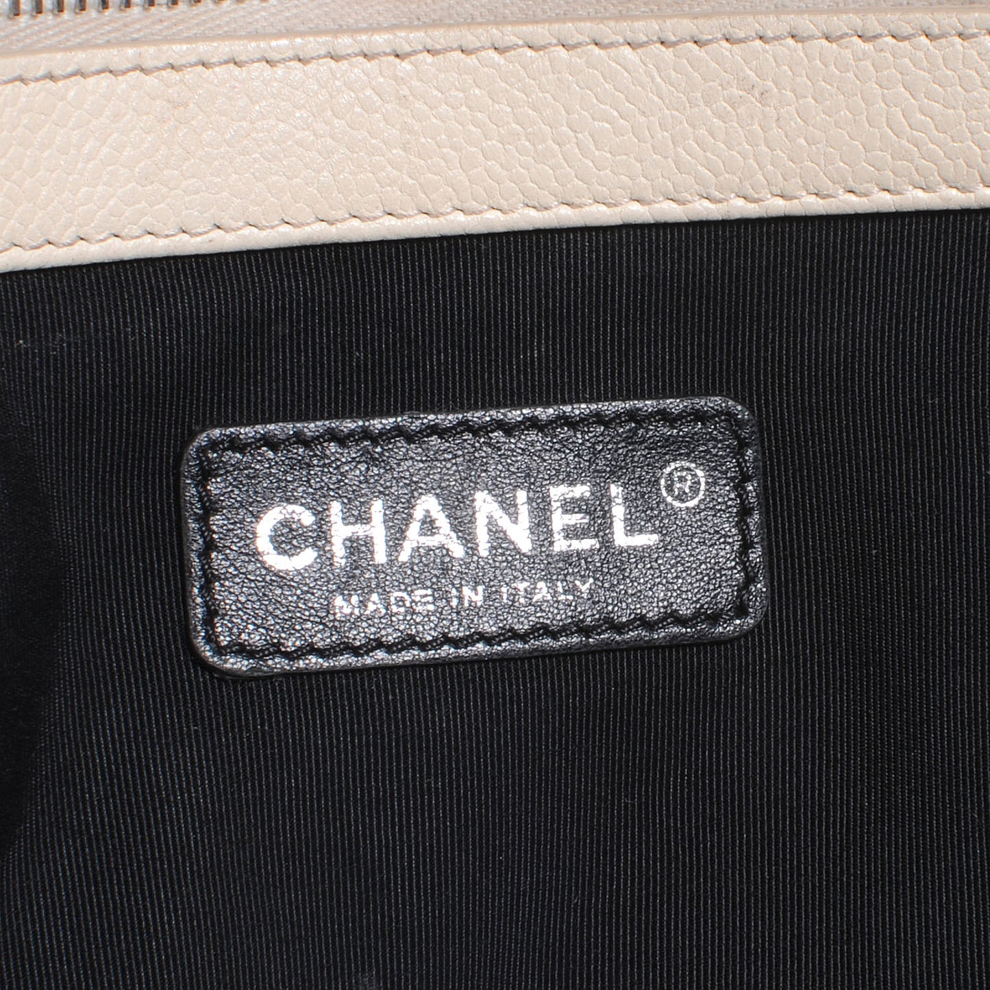 Caviar Ombre Large Shopping Tote Grey