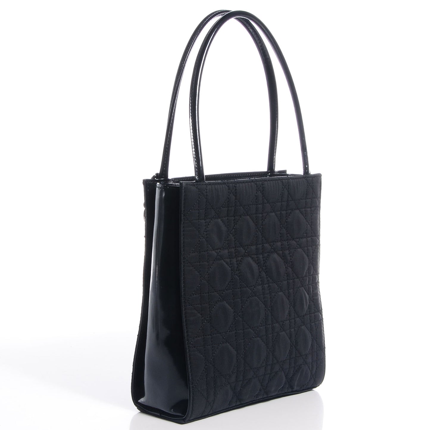 Nylon Cannage Dior Tote Black