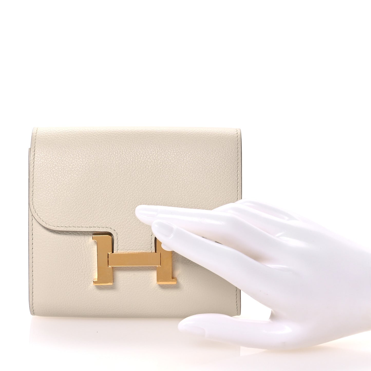 Evercolor Constance Compact Passant Wallet  Beton