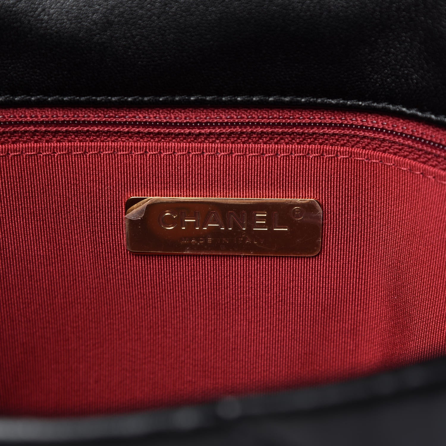 Chanel Lambskin Quilted Medium 19 Flap Black 8 of 11