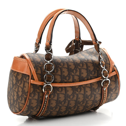 Christian Dior Monogram Romantique Trotter Flap Bag Brown 3 of 10