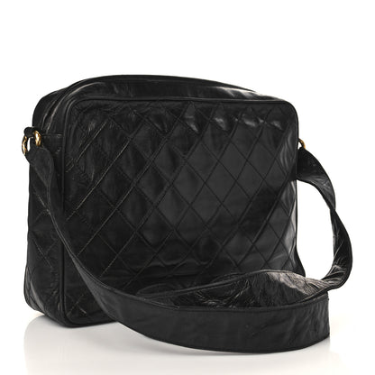 Chanel Lambskin Quilted Tassel Camera Case Black 3 of 12