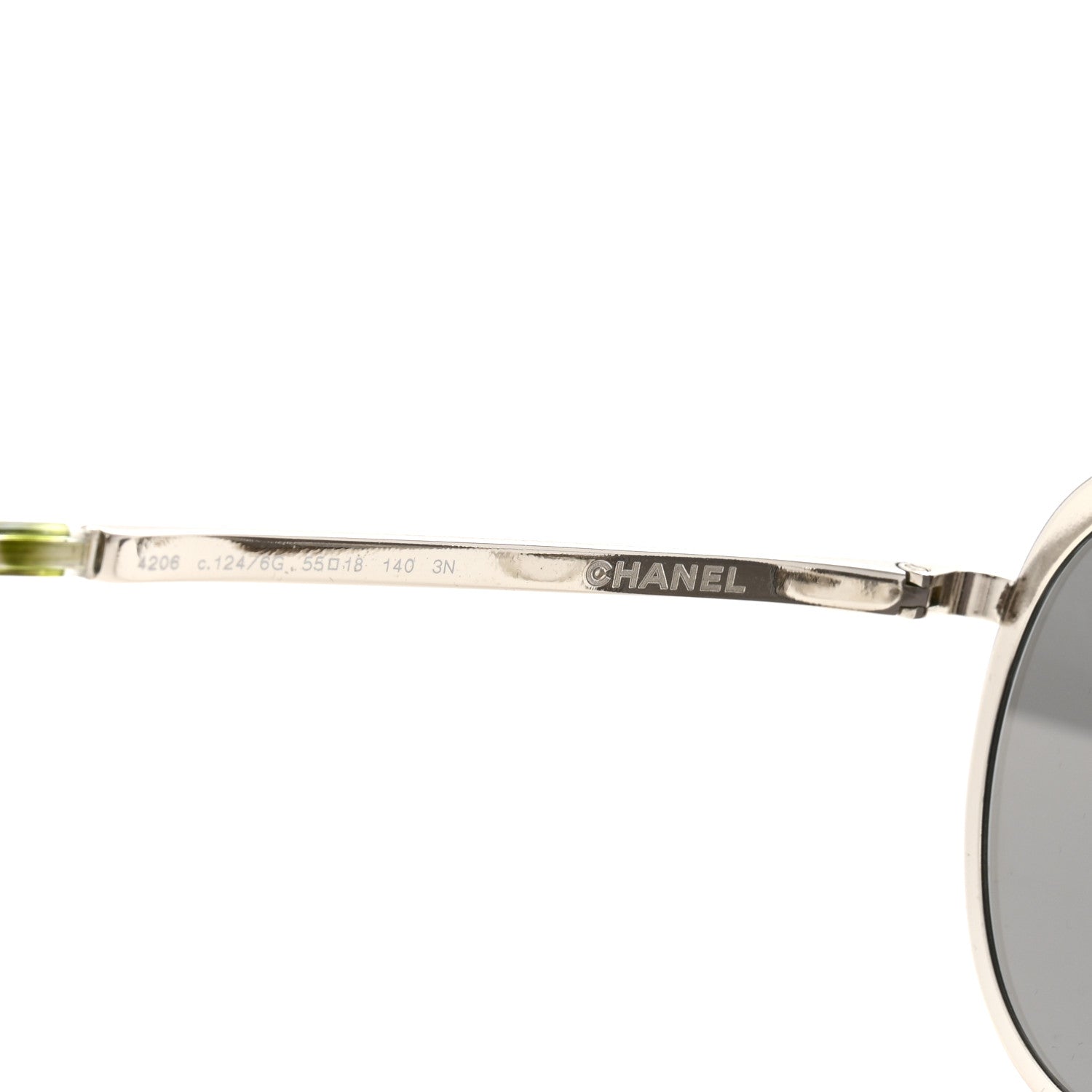 Chanel Round Spring Sunglasses 4206 Silver 5 of 8