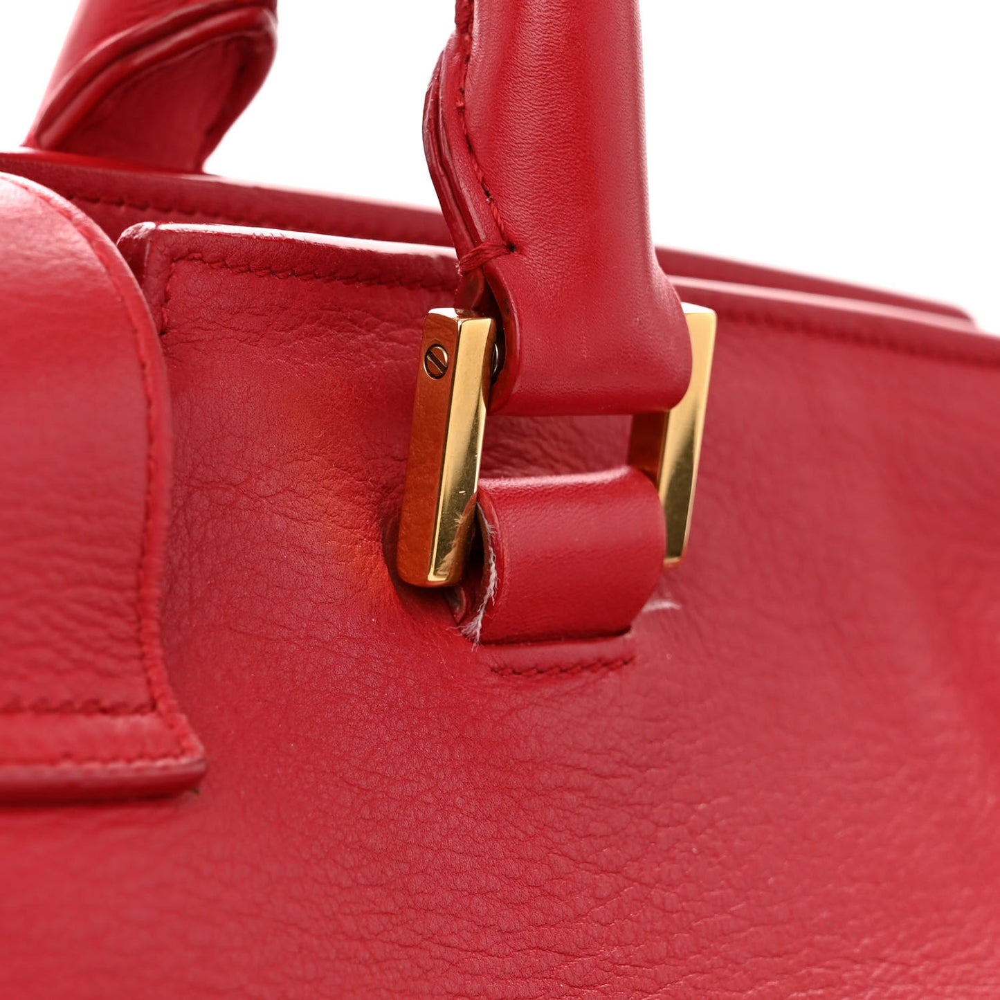 Calfskin Medium Classic Y Cabas Red
