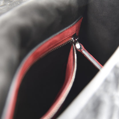 Valentino Garavani Craquele Nappa Medium Rockstud Spike Shoulder Bag Black 7 of 10