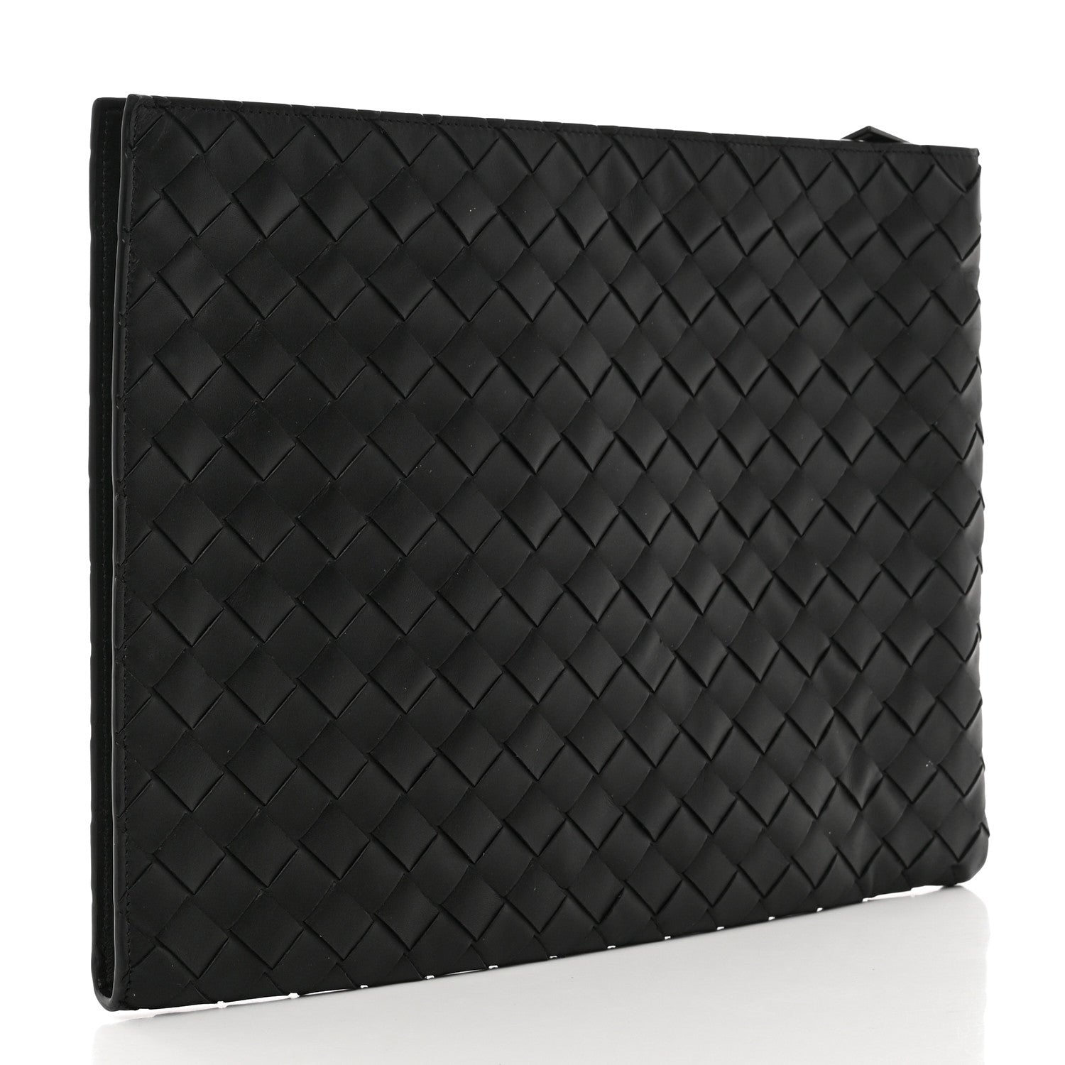 Bottega Veneta Nappa Intrecciato Flat Zip Pouch Black 3 of 6