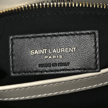 Saint Laurent Calfskin Y Quilted Monogram Toy Loulou Crossbody Bag Blanc Vintage 6 of 10