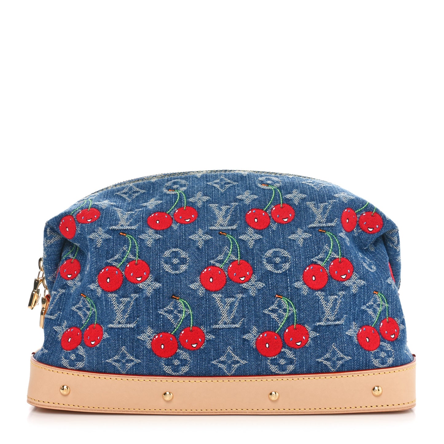 LV X TM Monogram Denim Cerises Cosmetic Pouch GM