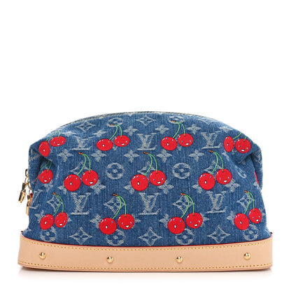 Louis Vuitton LV X TM Monogram Denim Cerises Cosmetic Pouch GM 1 of 9