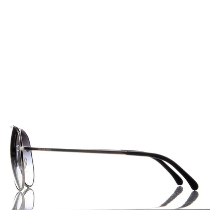 Chanel Aviator CC Sunglasses 4189-T-Q Silver 3 of 8