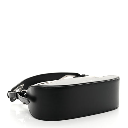 Off-White Calfskin Clam Shoulder Bag Black 4 of 9