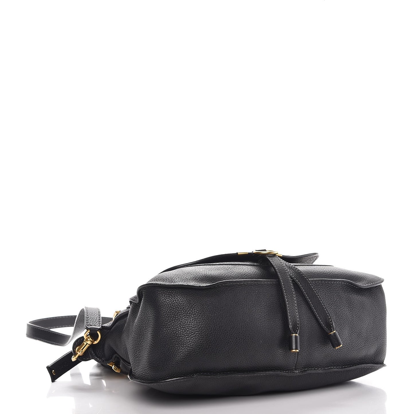 Calfskin Medium Marcie Satchel Black