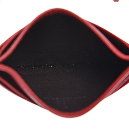 Gucci Calfskin Matelasse GG Marmont Card Holder Hibiscus Red 5 of 6