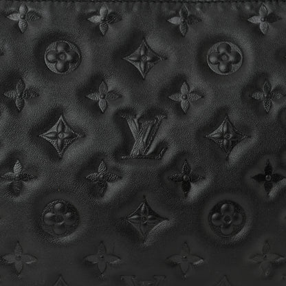 Louis Vuitton Lambskin Embossed Monogram Coussin PM Black 8 of 10