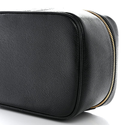 Chanel Caviar CC Vanity Cosmetic Case Black 11 of 11
