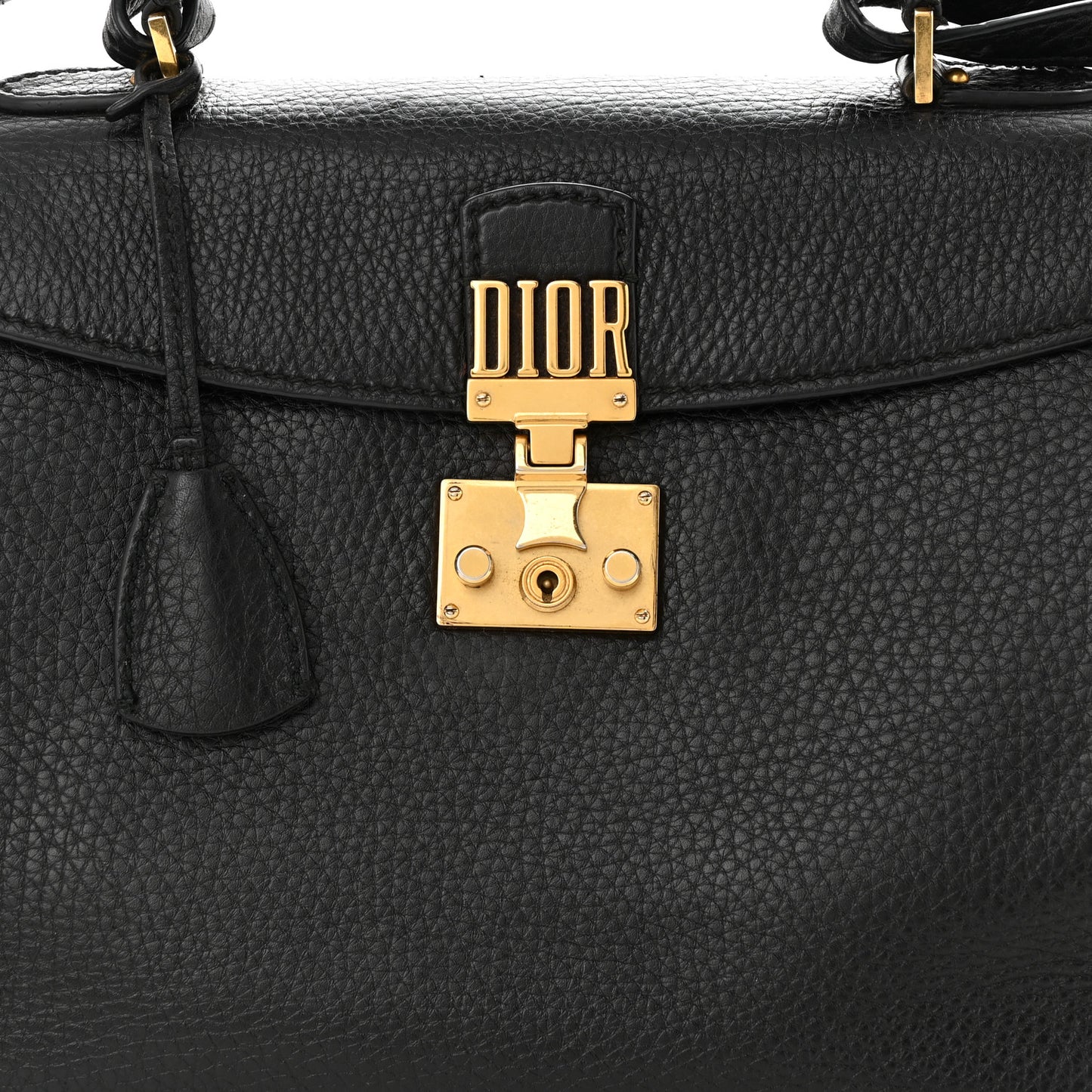 Calfskin Dioraddict Top Handle Black
