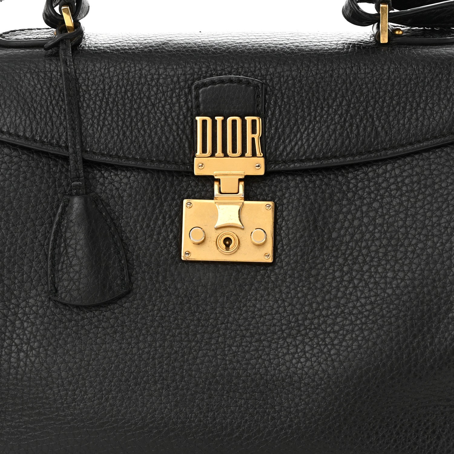 Christian Dior Calfskin Dioraddict Top Handle Black 7 of 12