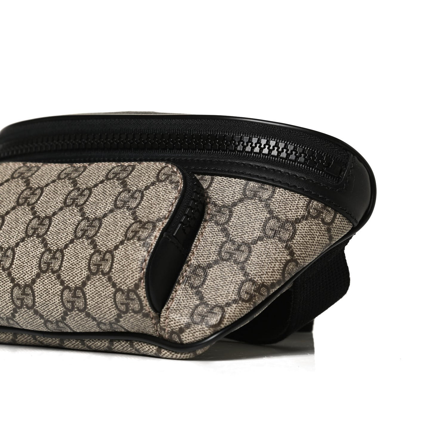 GG Supreme Monogram Belt Bag Black