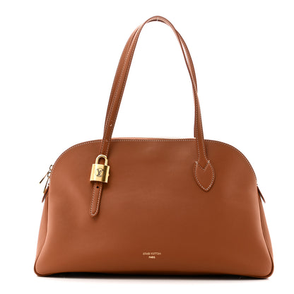 Louis Vuitton Grained Calfskin Low Key Duffle Tote Cognac 1 of 10