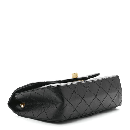 Chanel Aged Calfskin Quilted 2.55 Reissue Mini Flap Black 4 of 12