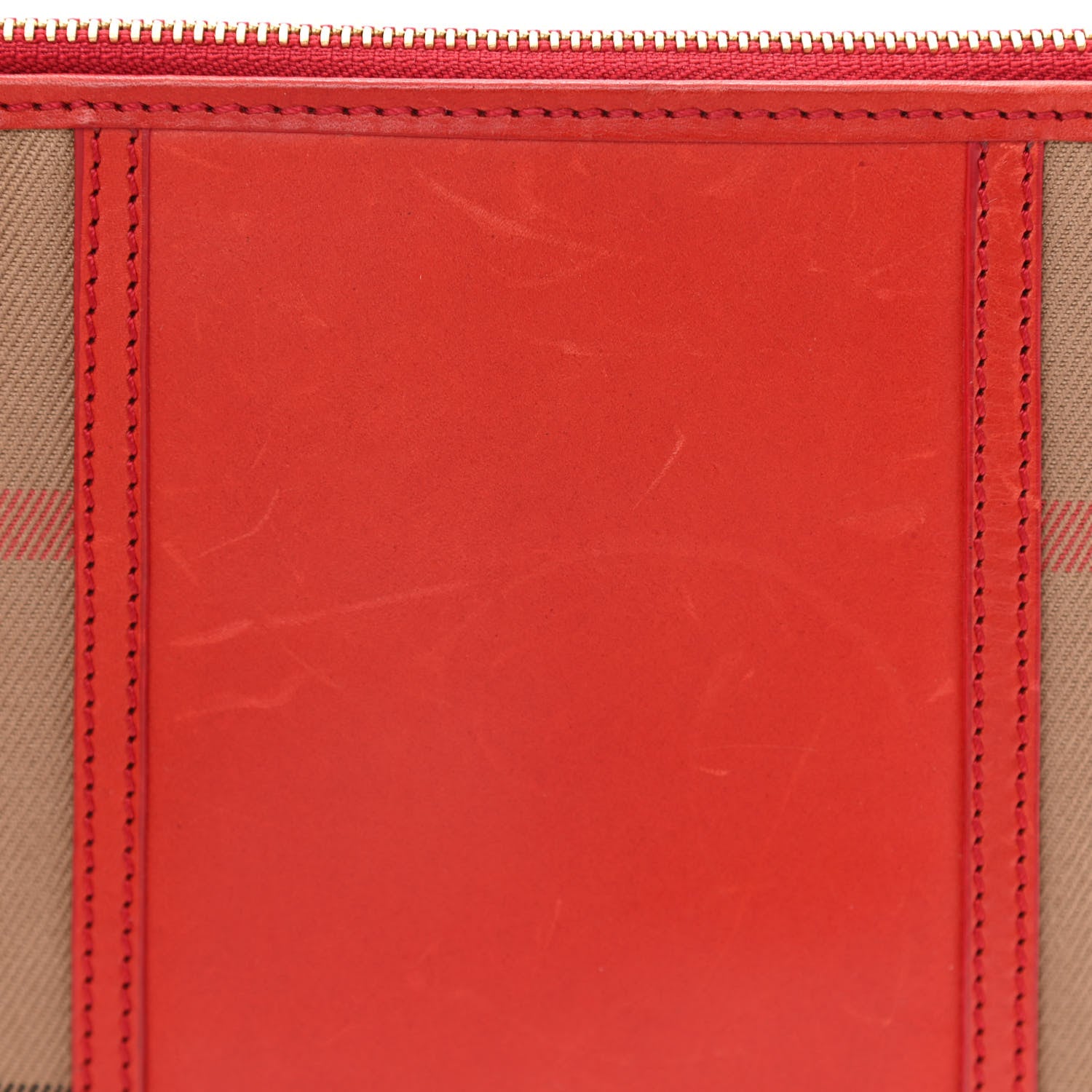 Burberry House Check Peyton Crossbody Clutch Bag Russet 13 of 13