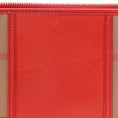 Burberry House Check Peyton Crossbody Clutch Bag Russet 13 of 13
