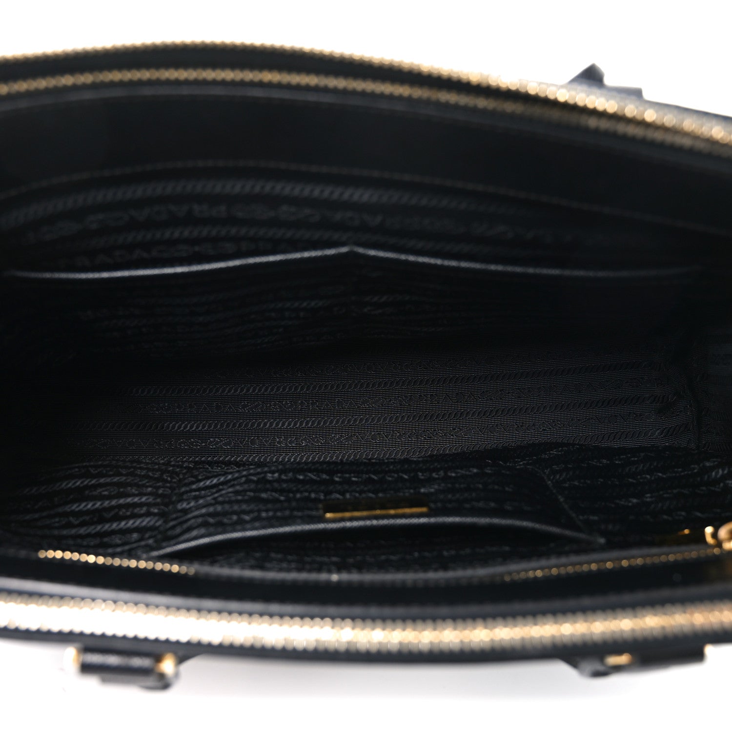 Prada Saffiano Medium Galleria Double Zip Tote Black 5 of 9