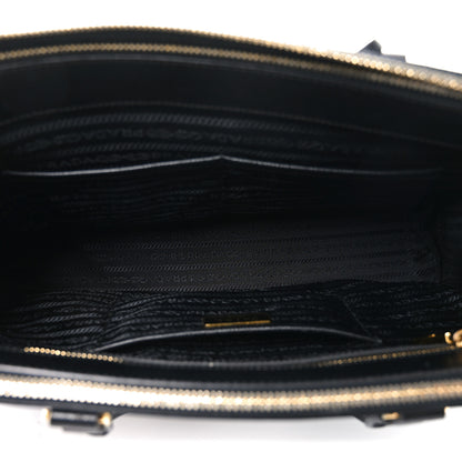 Prada Saffiano Medium Galleria Double Zip Tote Black 5 of 9