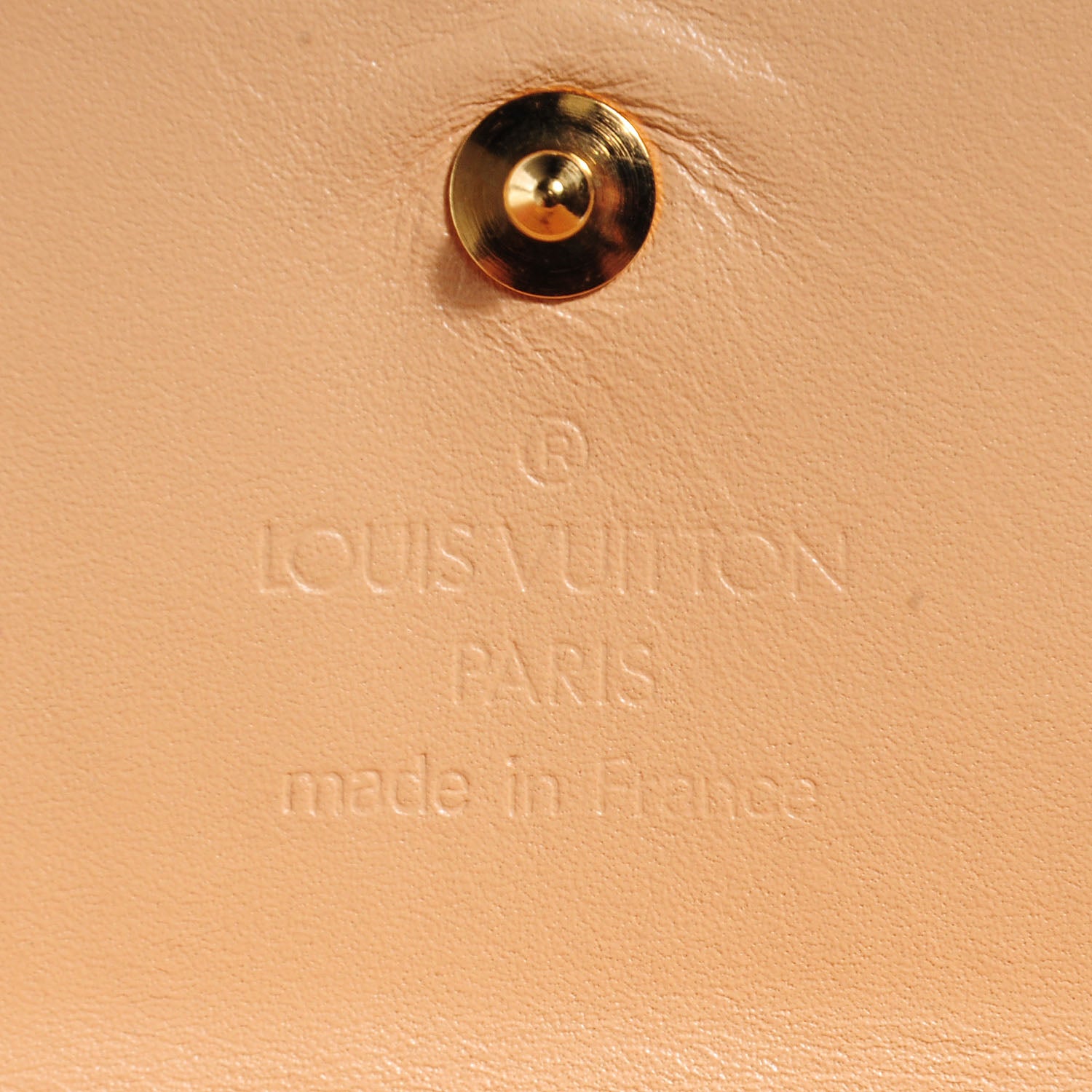 Louis Vuitton Monogram Cherry Blossom Porte-Monnaie Plat Coin Purse Brown 5 of 6