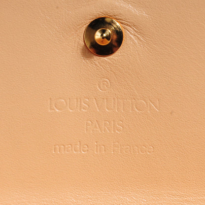 Louis Vuitton Monogram Cherry Blossom Porte-Monnaie Plat Coin Purse Brown 5 of 6