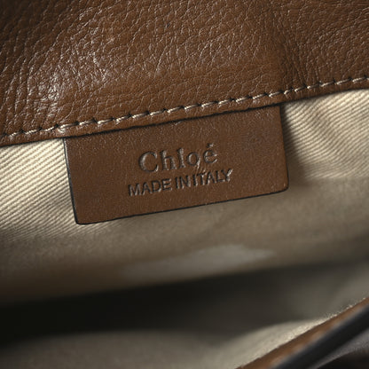 Chloe Suede Calfskin Mini Faye Backpack Woody Khaki 6 of 10