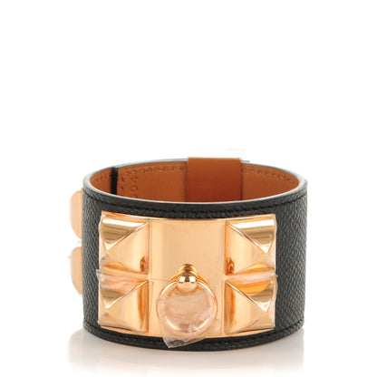 Hermes Epsom Collier de Chien CDC Bracelet S Black 1 of 7