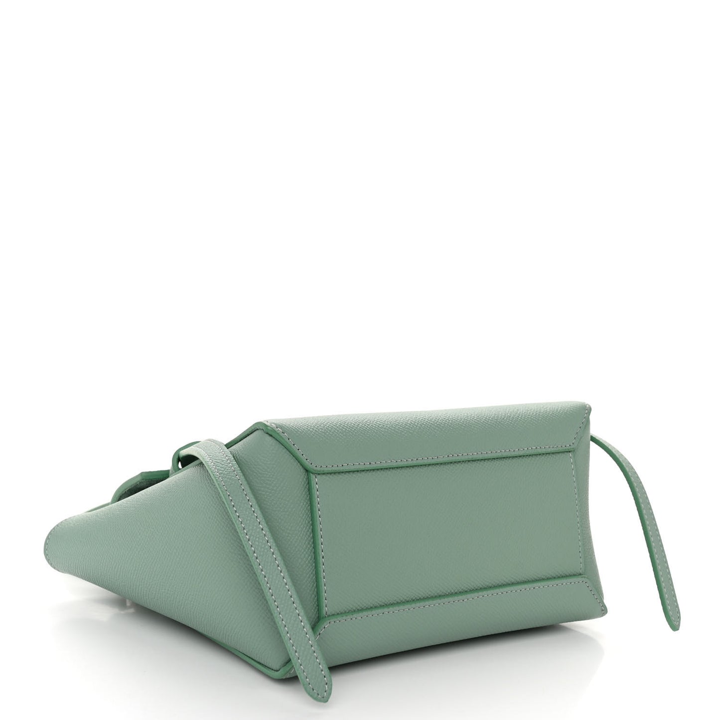 Grained Calfskin Nano Belt Bag Celadon