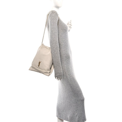 Saint Laurent Lambskin Matelasse Monogram Medium Jamie 4.3 Pochon Blanc Vintage 2 of 11