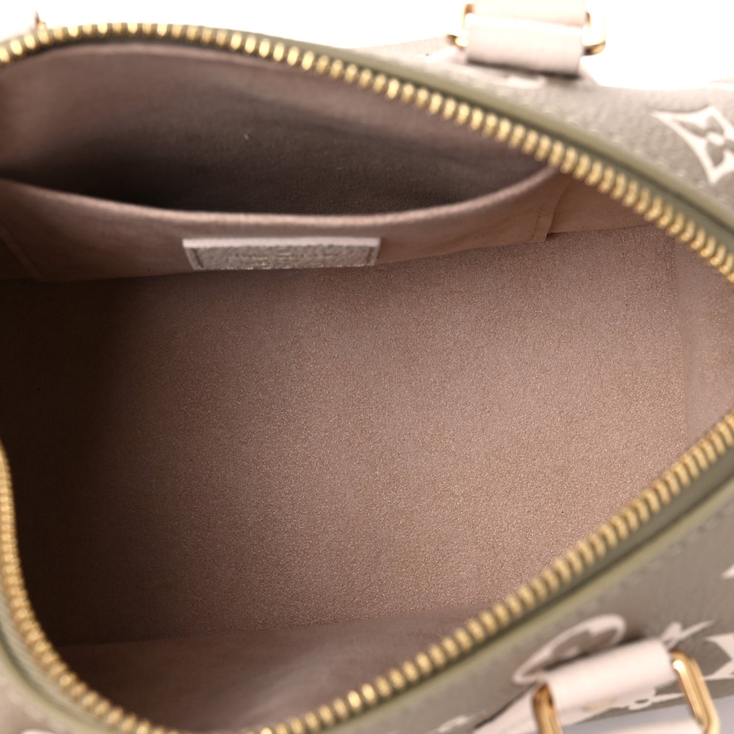 Louis Vuitton Empreinte Monogram Spring in the City Speedy Bandouliere 20 Kaki Beige Cream 5 of 9