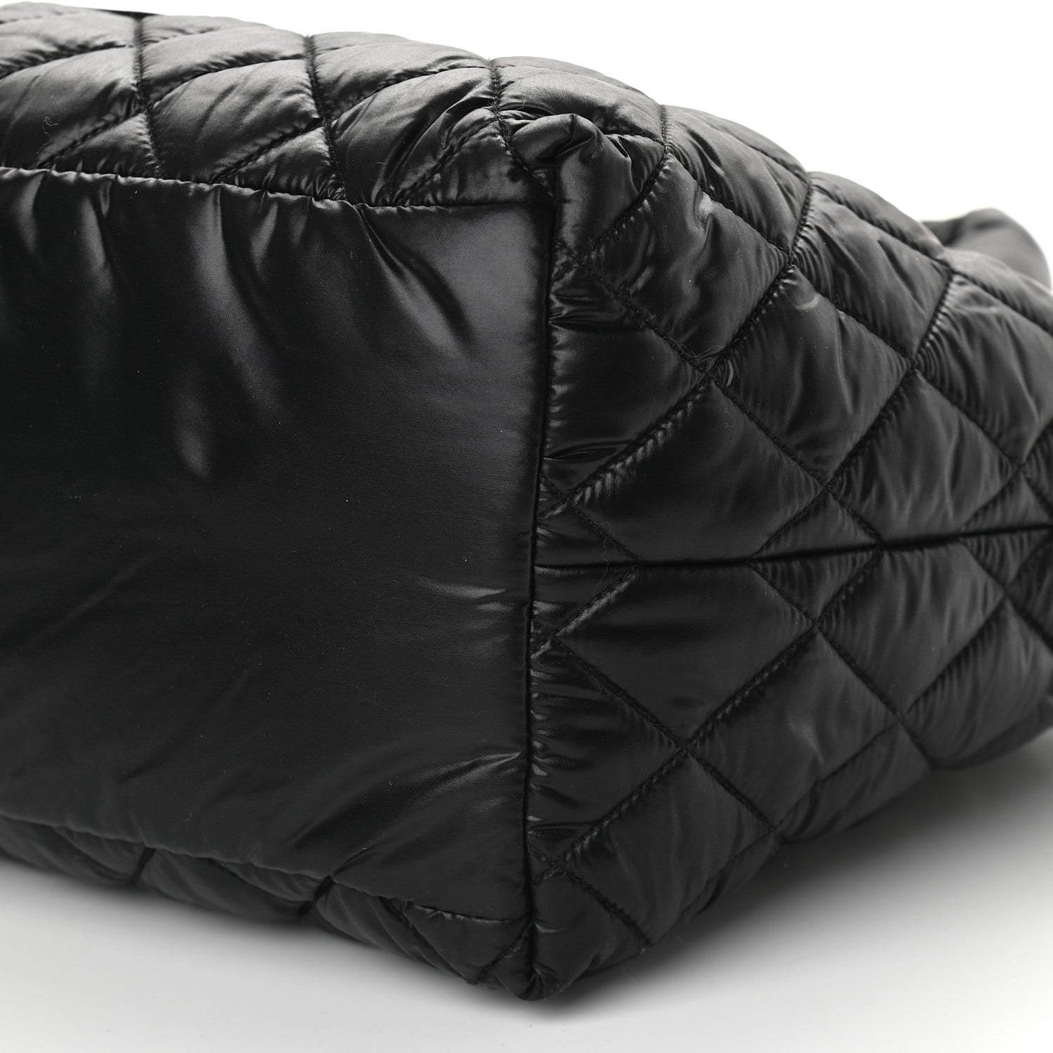 Chanel Nylon Quilted Small Coco Cocoon Tote Black 7 of 7