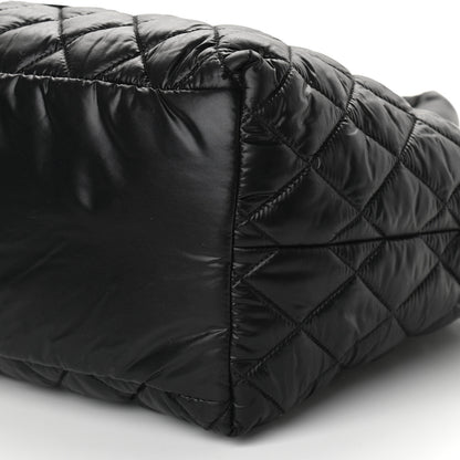 Chanel Nylon Quilted Small Coco Cocoon Tote Black 7 of 7