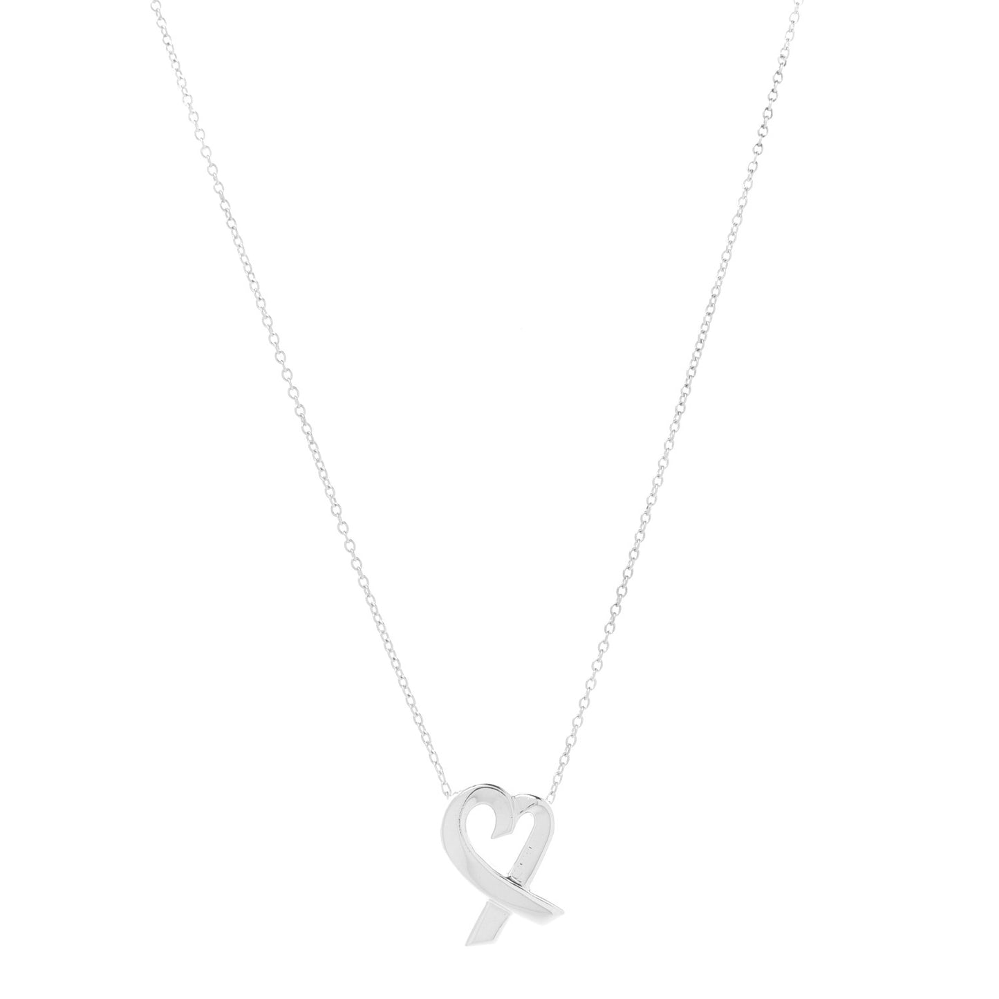 Sterling Silver Paloma Picasso Loving Heart Pendant Necklace
