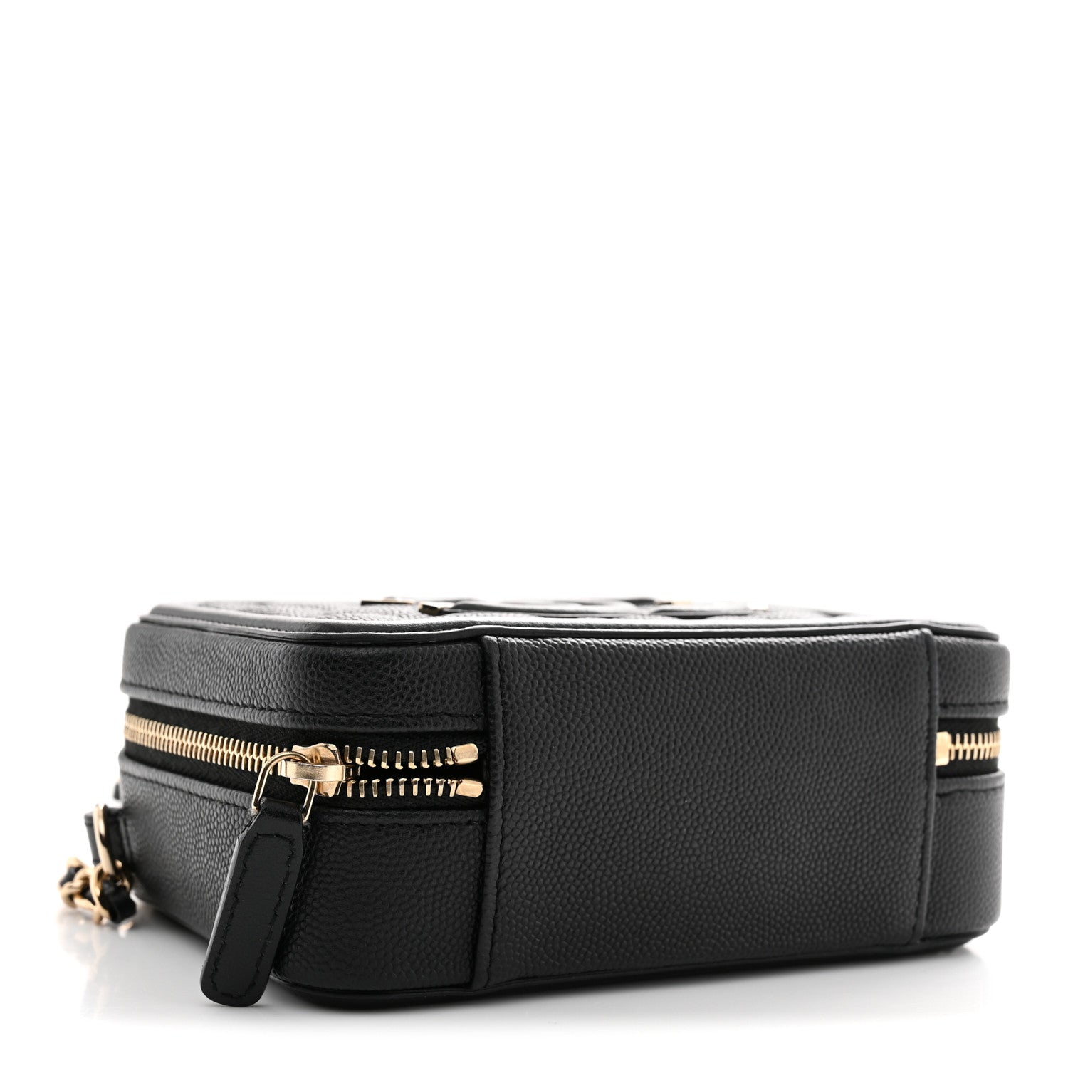 Chanel Caviar Quilted CC Filigree Vanity Clutch With Chain Black 4 of 11