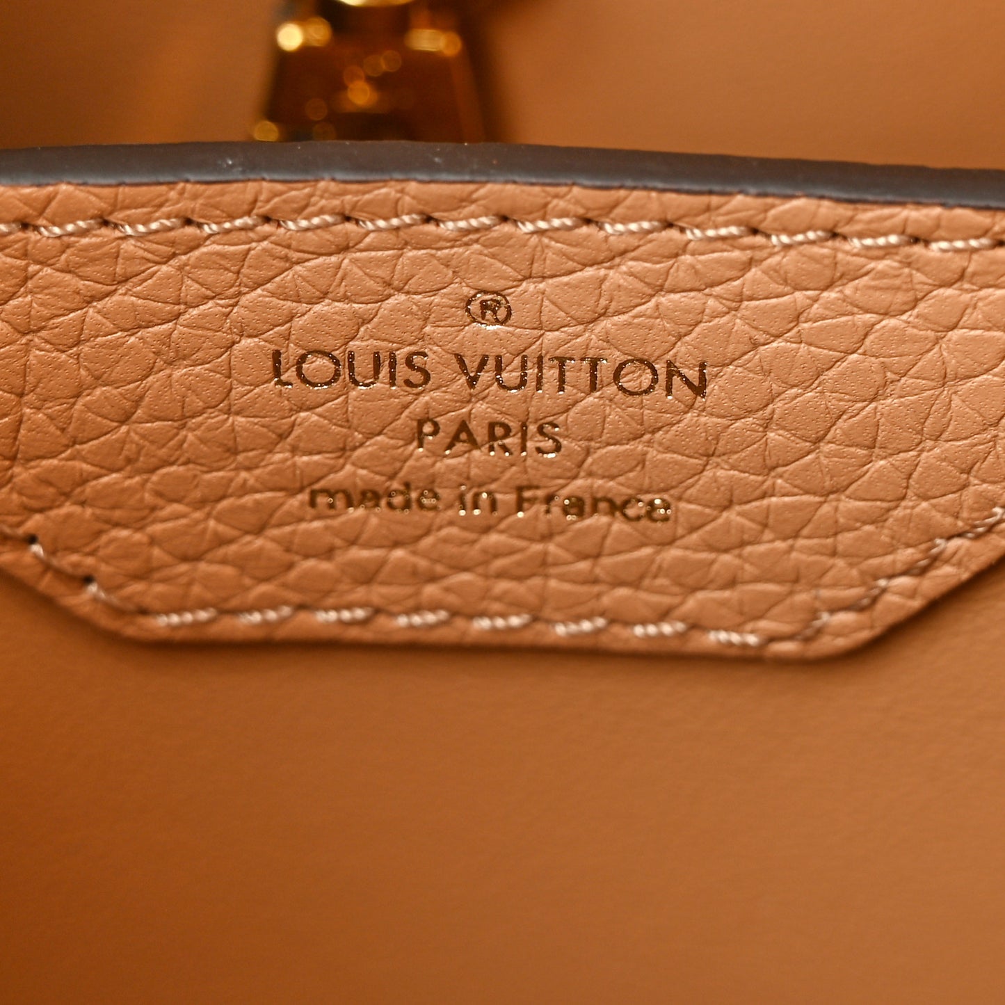 Taurillon Snakeskin Capucines BB Arizona Brown