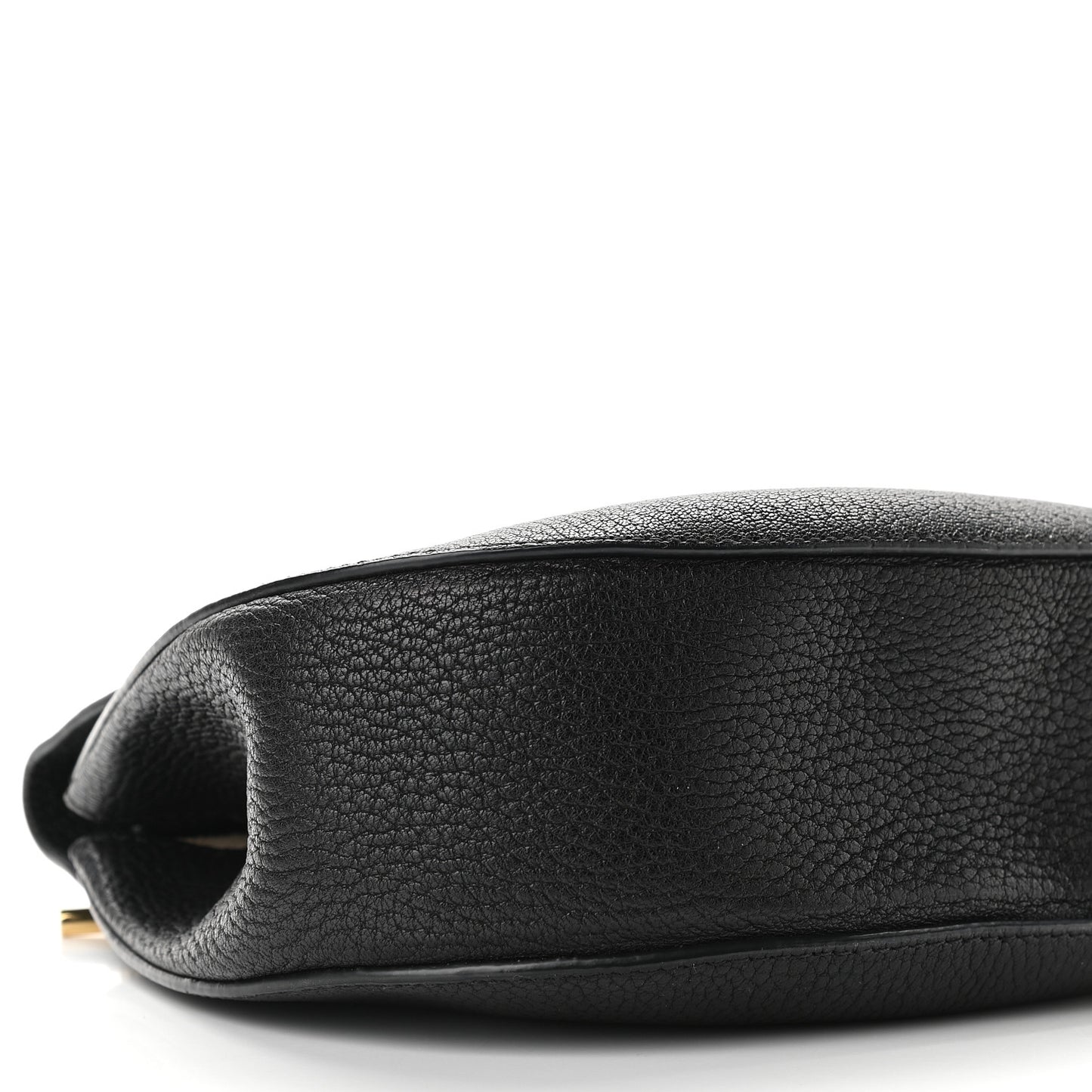 Grained Lambskin Drew Shoulder Bag Black