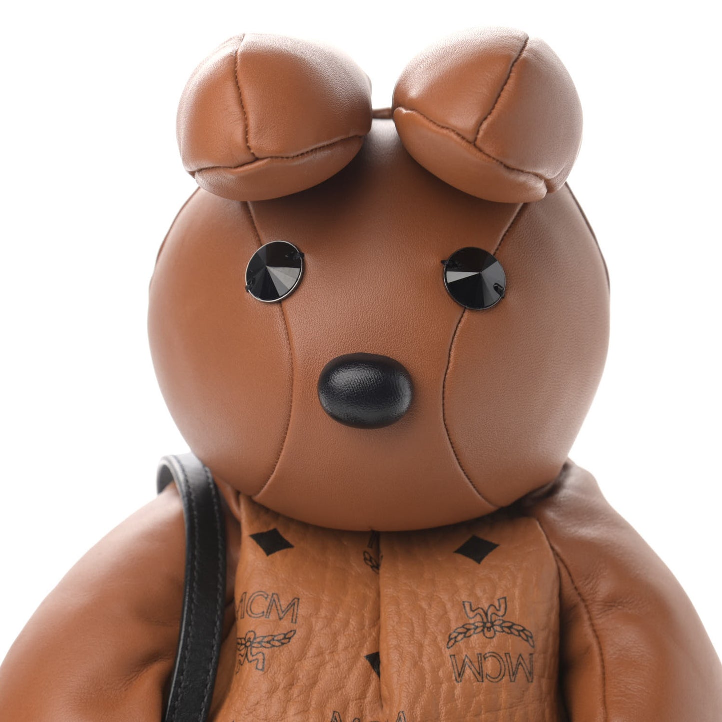Calfskin Visetos Rabbit Zoo Doll Crossbody Cognac