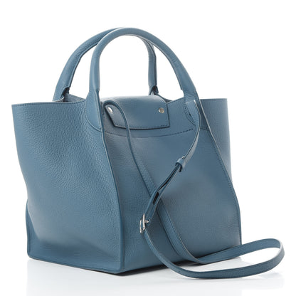 Celine Supple Grained Calfskin Small Long Strap Big Bag Slate Blue 4 of 12