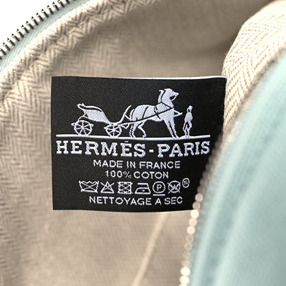 Hermes Canvas Small Bride-A-Brac Pouch Eucalyptus 6 of 11